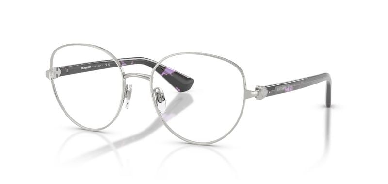 Burberry Round Eyeglasses 0BE1394 Silver for Woman