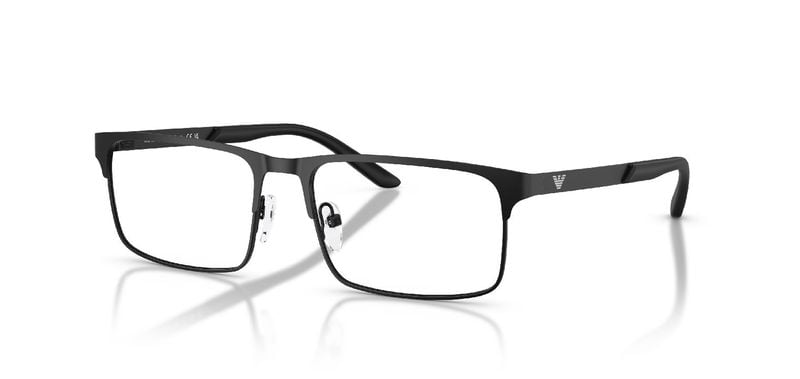 Emporio Armani Rechteckig Brillen 0EA1170 Schwarz für Herren