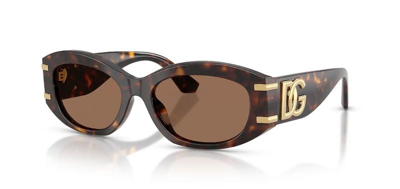 Dolce & Gabbana Oval Sunglasses 0DG4502 Tortoise shell for Woman
