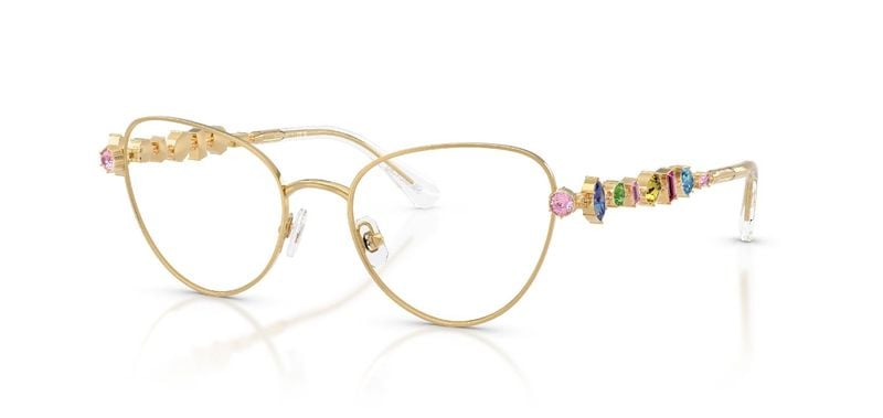 Swarovski Cat Eye Eyeglasses 0SK1024 Gold for Woman