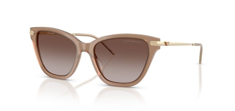 Lunettes de soleil Emporio Armani Papillon 0EA4251 Marron pour Femme