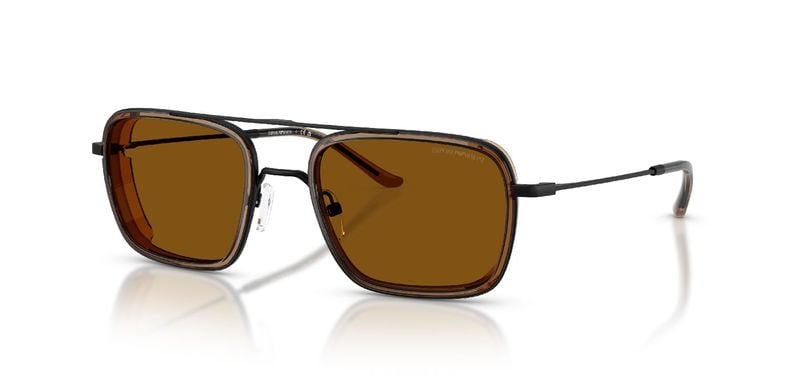 Emporio Armani Carré Sunglasses 0EA2162 Black for Man