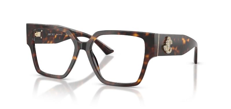 Jimmy Choo Quadratisch Brillen 0JC3032B Havana für Damen