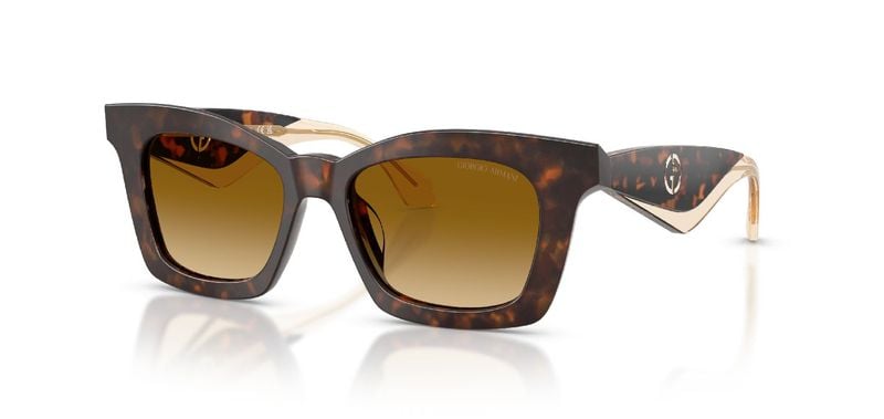 Lunettes de soleil Giorgio Armani Papillon 0AR8235U Havana pour Femme