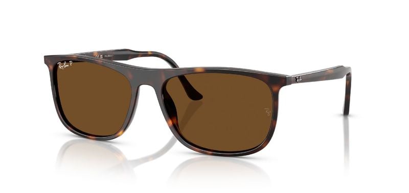 Lunettes de soleil Ray-Ban Rectangle 0RB2216 Havana pour Homme-Femme
