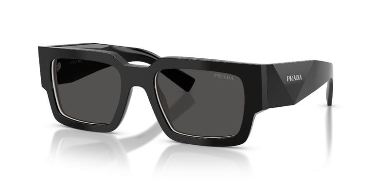 Prada Rechteckig Sonnenbrillen 0PR B17S Schwarz für Herren