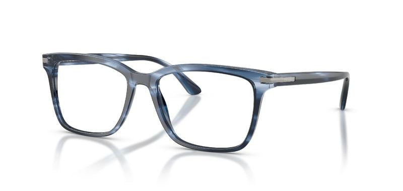 Prada Rectangle Eyeglasses 0PR 14WV Blue for Man