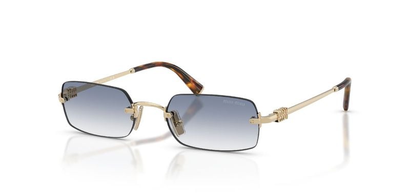 Miu Miu Rechteckig Sonnenbrillen 0MU B50S Gold für Damen