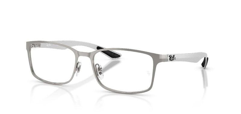 Ray-Ban Rechteckig Brillen 0RX8424 Grau für Damen/Herren