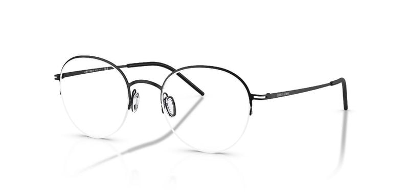 Giorgio Armani Round Eyeglasses 0AR5169 Black for Man