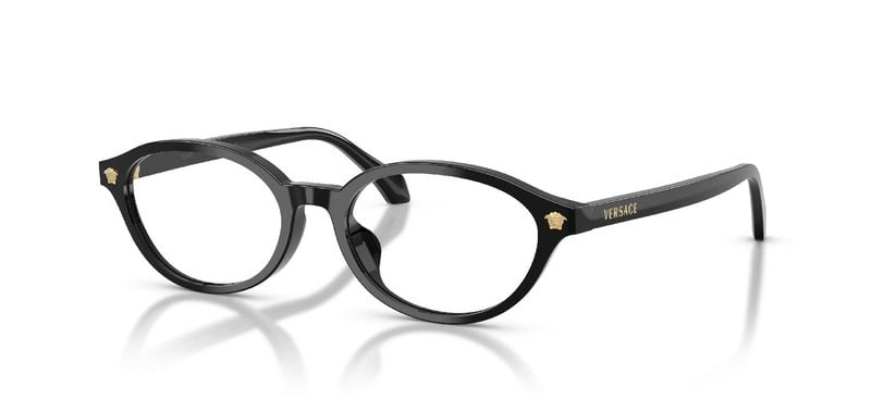 Versace Oval Eyeglasses 0VE3393D Black for Woman