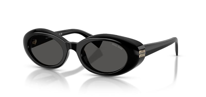 Lunettes de soleil Miu Miu Ovale 0MU B09S Noir pour Femme