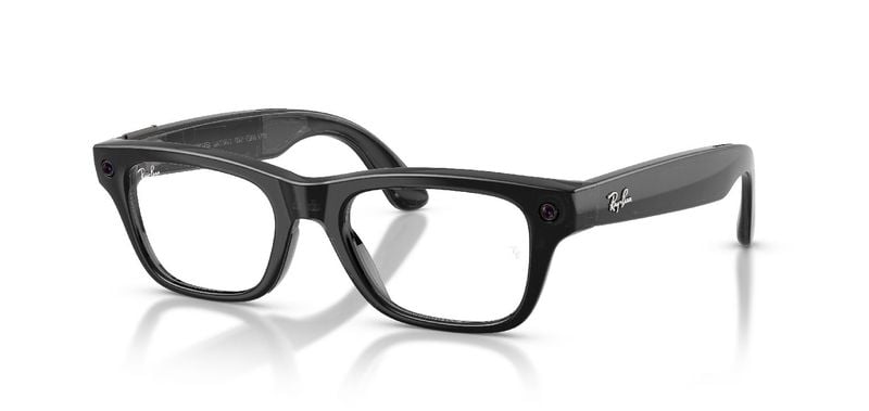 Lunettes de vue Ray-Ban Meta Rectangle 0RW7001 Noir pour Homme-Femme