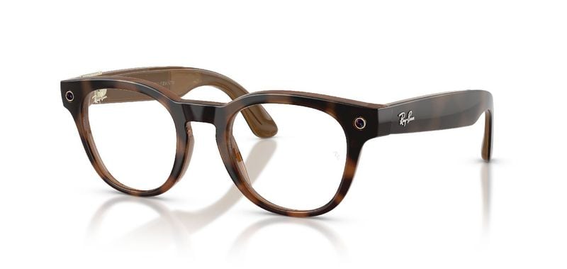Ray-Ban Meta Rund Brillen 0RW7002 / SCRIBER OPTICS Havana für Damen/Herren
