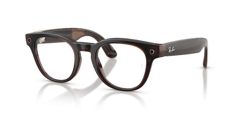 Lunettes de vue Ray-Ban Meta Ronde 0RW7002 Transparent pour Homme-Femme