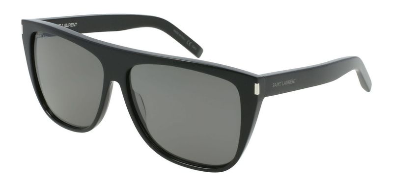 Saint Laurent Rechteckig Sonnenbrillen SL 1 Schwarz für Herr-Dame