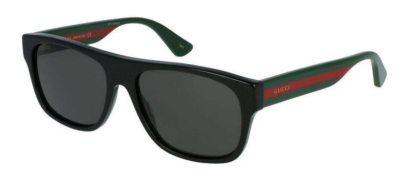Gucci Rectangle Sunglasses GG0341S Black for Man
