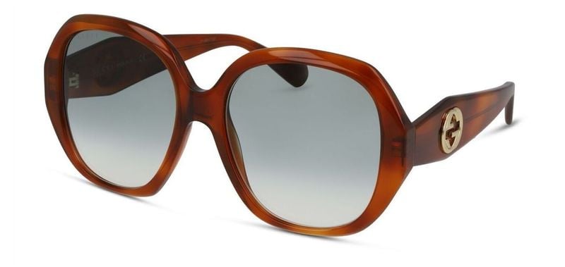 Gucci Rund Sonnenbrillen GG0796S Havana für Damen