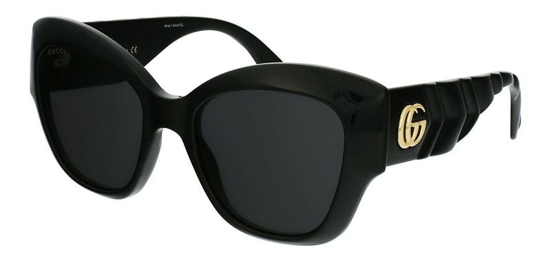 Lunettes de soleil Gucci Papillon GG0808S Noir pour Femme