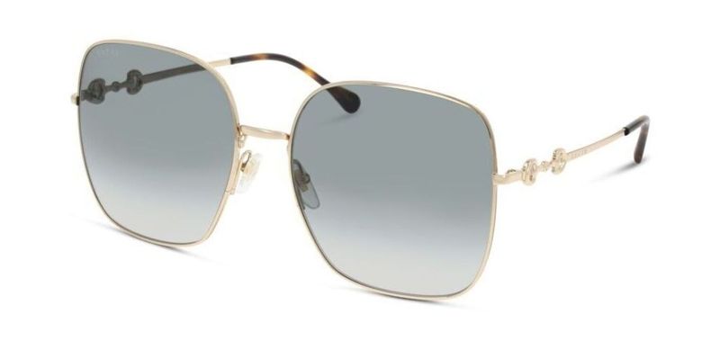 Gucci Rectangle Sunglasses GG0879S Gold for Woman
