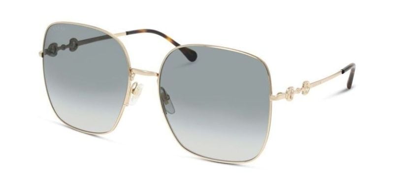 Lunettes de soleil Gucci Rectangle GG0879S Doré pour Femme