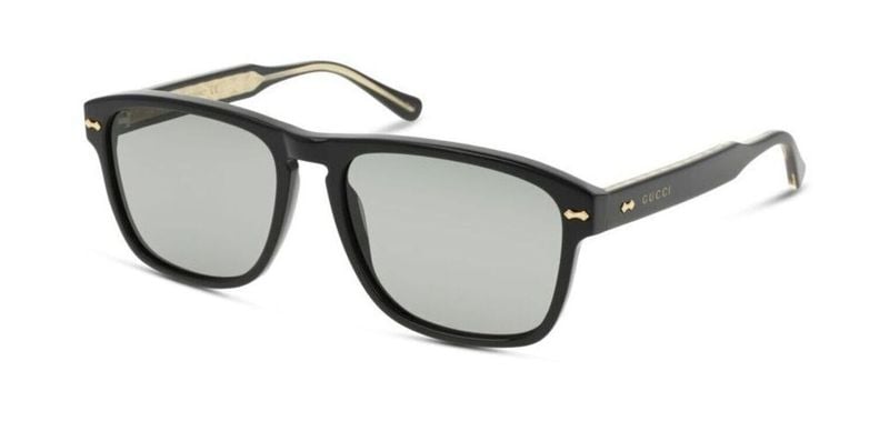 Lunettes de soleil Gucci Rectangle GG0911S Noir pour Homme