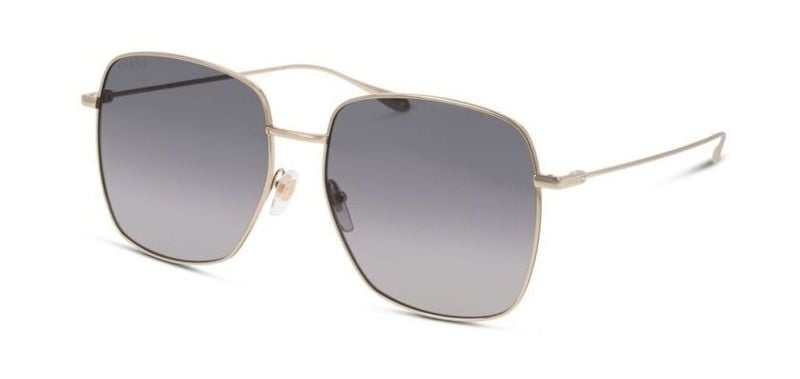 Lunettes de soleil Gucci Rectangle GG1031S Doré pour Femme