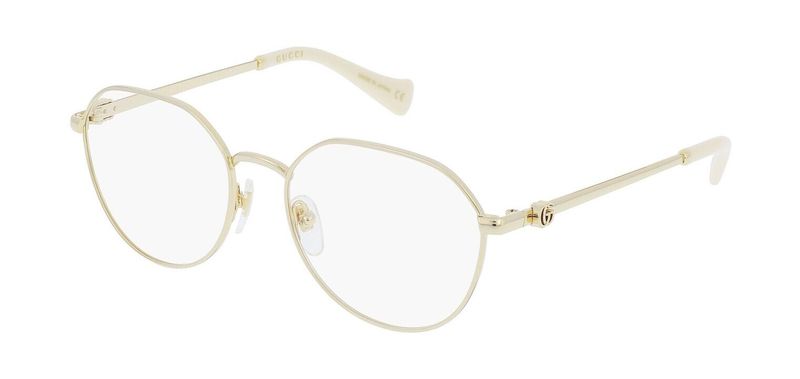 Gucci Round Eyeglasses GG1145O Gold for Woman