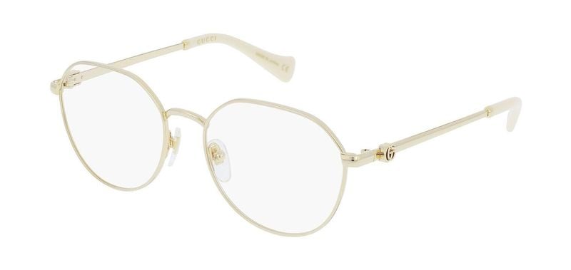 Lunettes de vue Gucci Ronde GG1145O Doré pour Femme