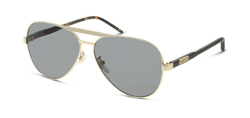 Lunettes de soleil Gucci Pilot GG1163S Doré pour Homme