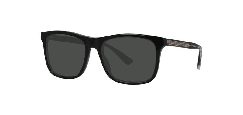 Gucci Rechteckig Sonnenbrillen GG0381SN Schwarz für Herren