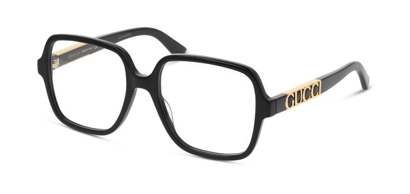 Lunettes de vue Gucci Rectangle GG1193O Noir pour Femme