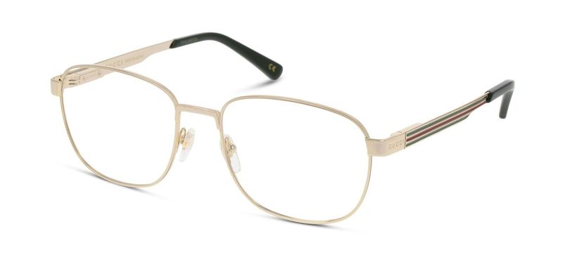 Gucci Rectangle Eyeglasses GG1225O Gold for Man