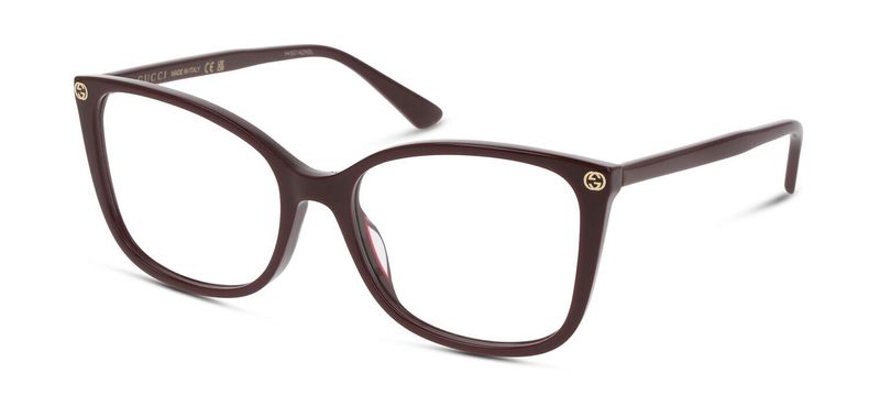 Gucci Schmetterling Brillen GG0026O Rot für Dame