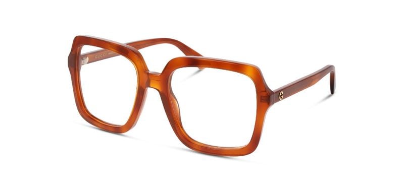 Lunettes de vue Gucci Carré GG1318O Ecaille pour Femme