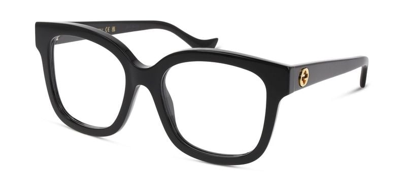 Lunettes de vue Gucci Rectangle GG1258O Noir pour Femme