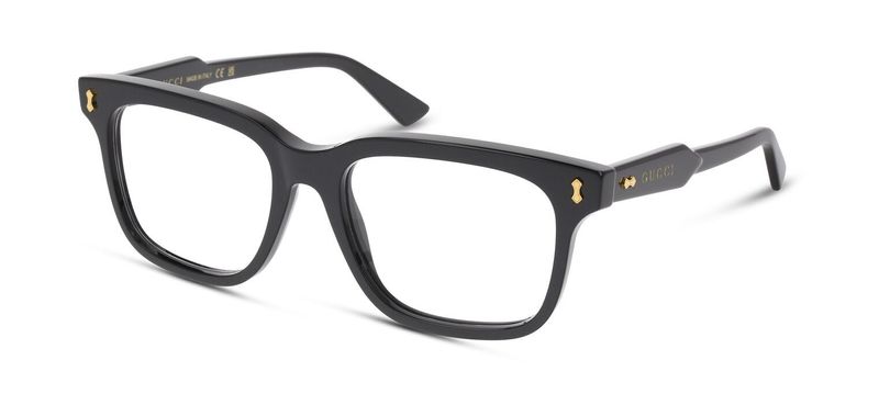 Lunettes de vue Gucci Rectangle GG1265O Noir pour Homme