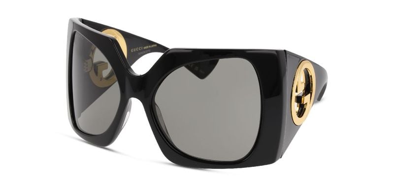 Lunettes de soleil Gucci Papillon GG1255S Noir pour Femme