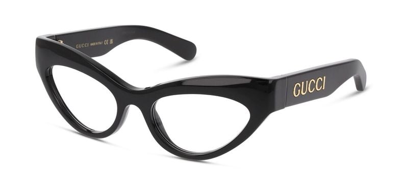 Gucci Schmetterling Brillen GG1295O Schwarz für Dame