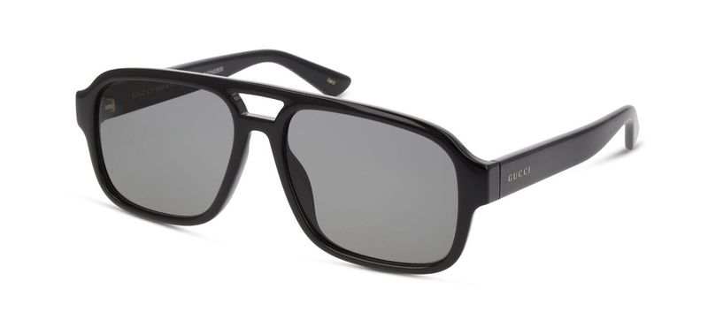 Gucci Rectangle Sunglasses GG1342S Black for Man