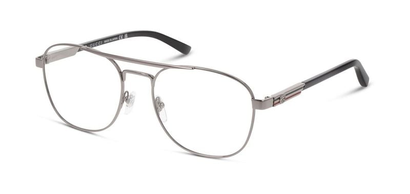 Gucci Pilot Eyeglasses GG1290O Silver for Man