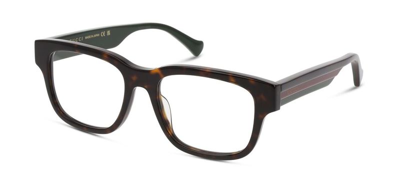 Gucci Rectangle Eyeglasses GG1303O Tortoise shell for Man
