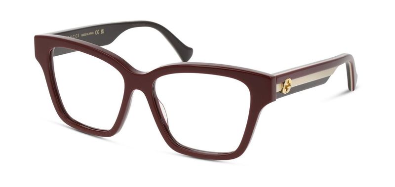 Gucci Rectangle Eyeglasses GG1302O Red for Woman