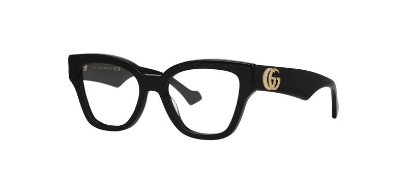 Lunettes de vue Gucci Papillon GG1424O Noir pour Femme