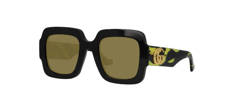 Gucci Rechteckig Sonnenbrillen GG1547S Schwarz für Damen