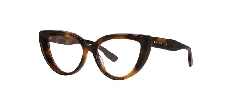 Gucci Schmetterling Brillen GG1530O Havana für Damen