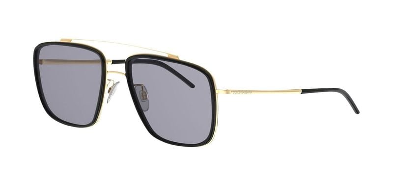 Dolce & Gabbana Rectangle Sunglasses 0DG2220 Gold for Man