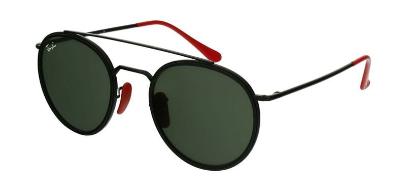 Ray-Ban Rund Sonnenbrillen 0RB3647M Schwarz für Herren
