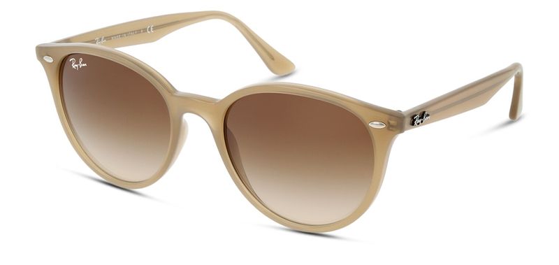 Ray-Ban Round Sunglasses 0RB4305 Beige for Unisex