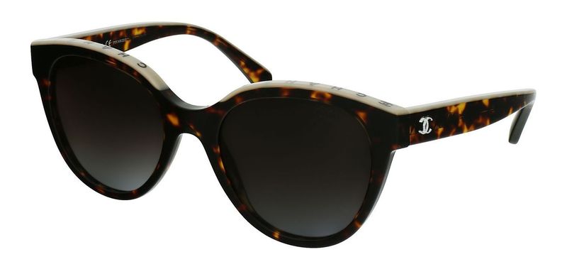 Chanel Oval Sonnenbrillen 0CH5414 Schildpatt für Dame